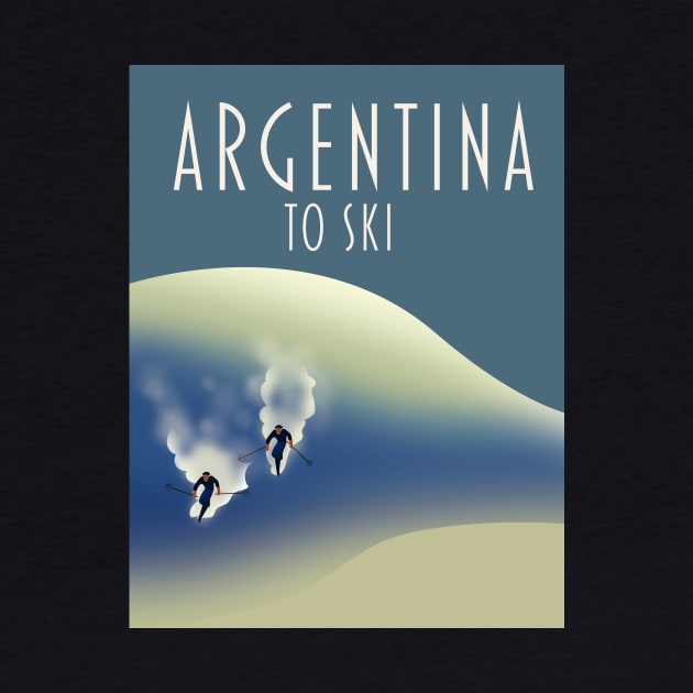 Argentina ski poster by nickemporium1